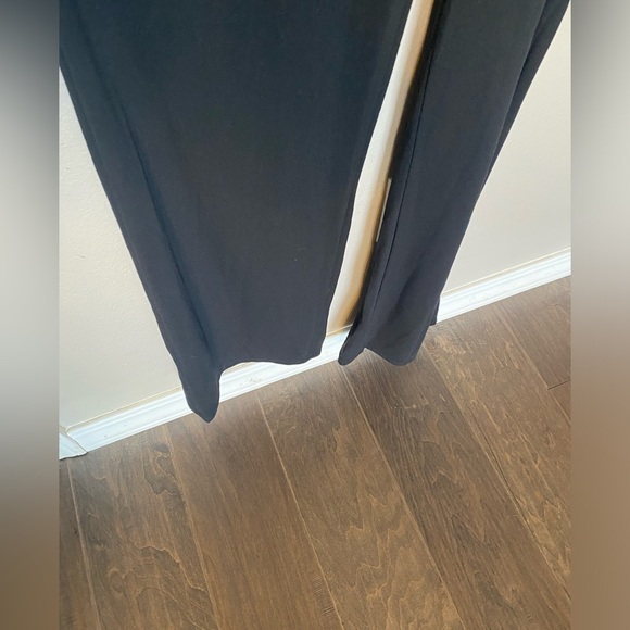 Moa Moa brand Black High Neck Flutter Sleeve Tie Waist Jumpsuit Size Large NWT - Picture 8 of 8